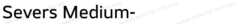 Severs Medium字体转换